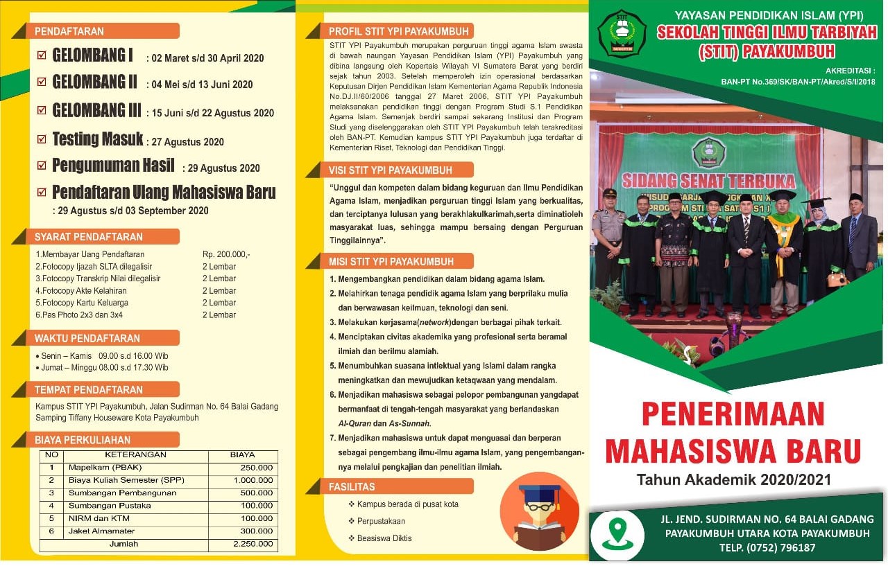 PENERIMAAN MAHASISWA BARU Tahun Akademik 2020/2021